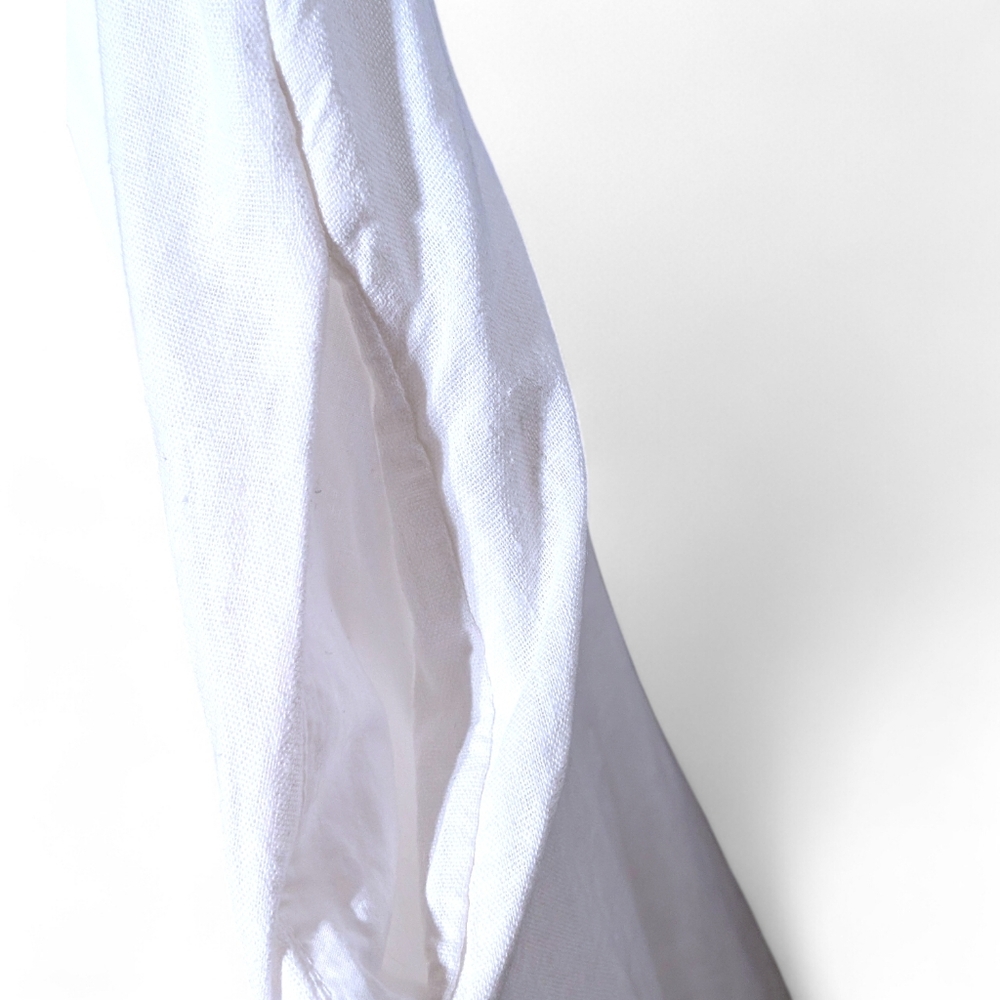🤍NWOT Universal Thread White Linen-Blend Button-Front Mini Dress Size Medium 🤍 - Picture 6 of 8